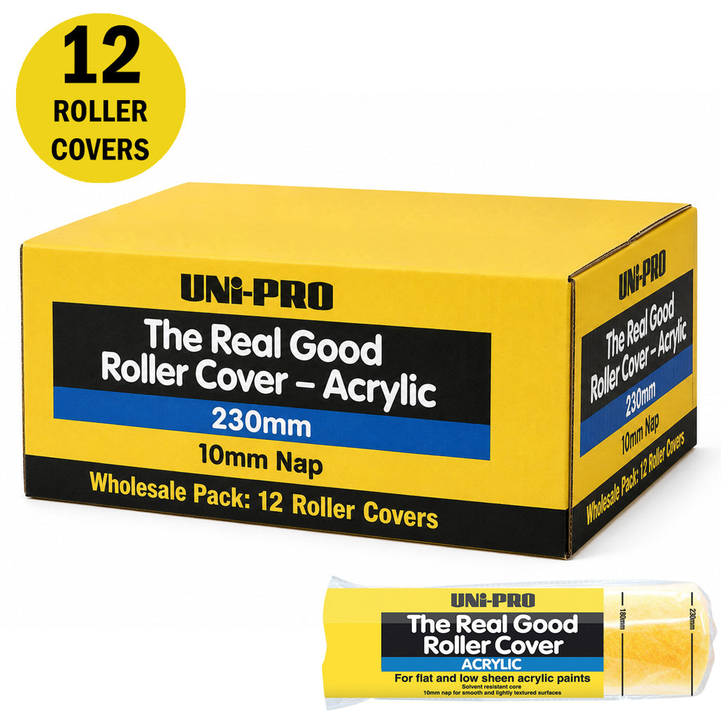 Uni-Pro Real Good Roller Cover Range 10mm Nap - Box of 12