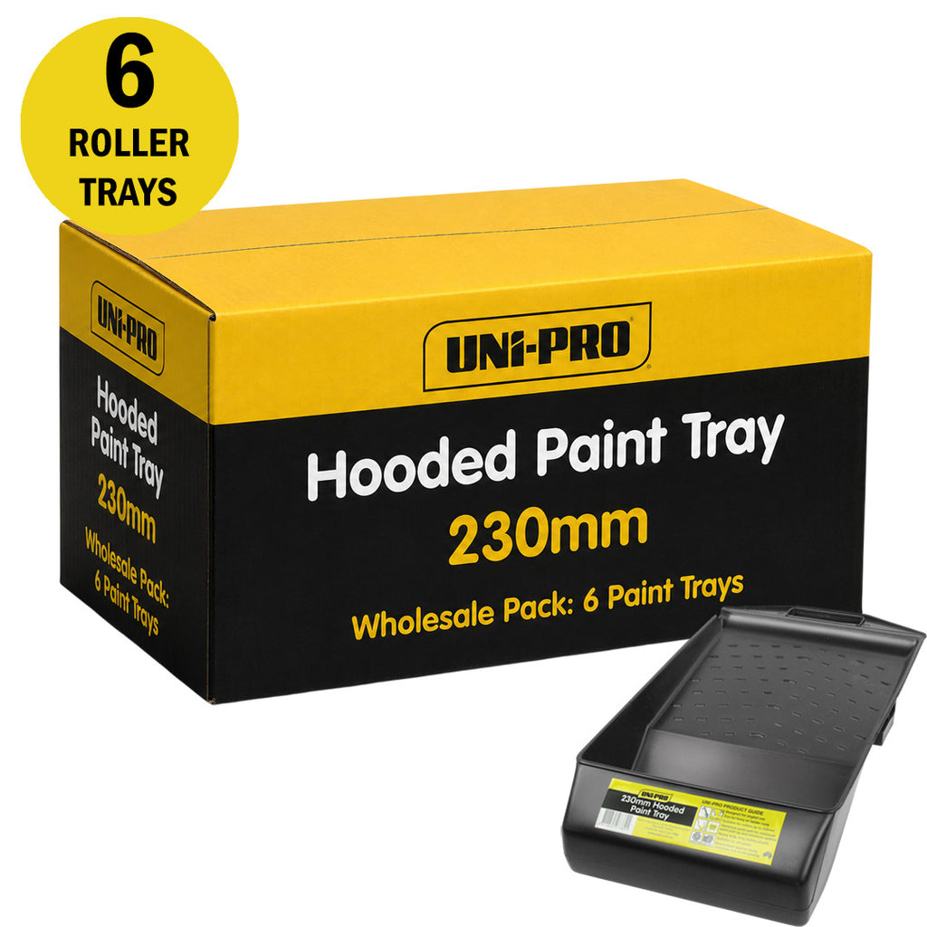 Uni-Pro Hooded Roller Tray 230mm. Heavy Duty Recycled Plastic - Box of 6
