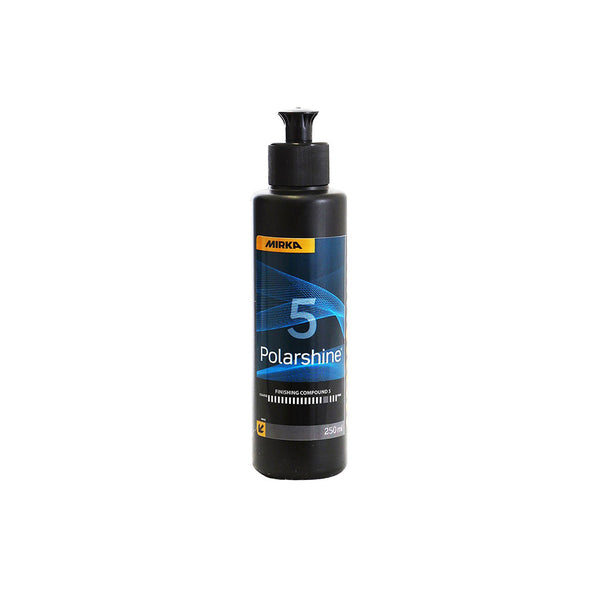 250ml bottle of Polarshine 5 compound for removing micro-haze and swirl marks