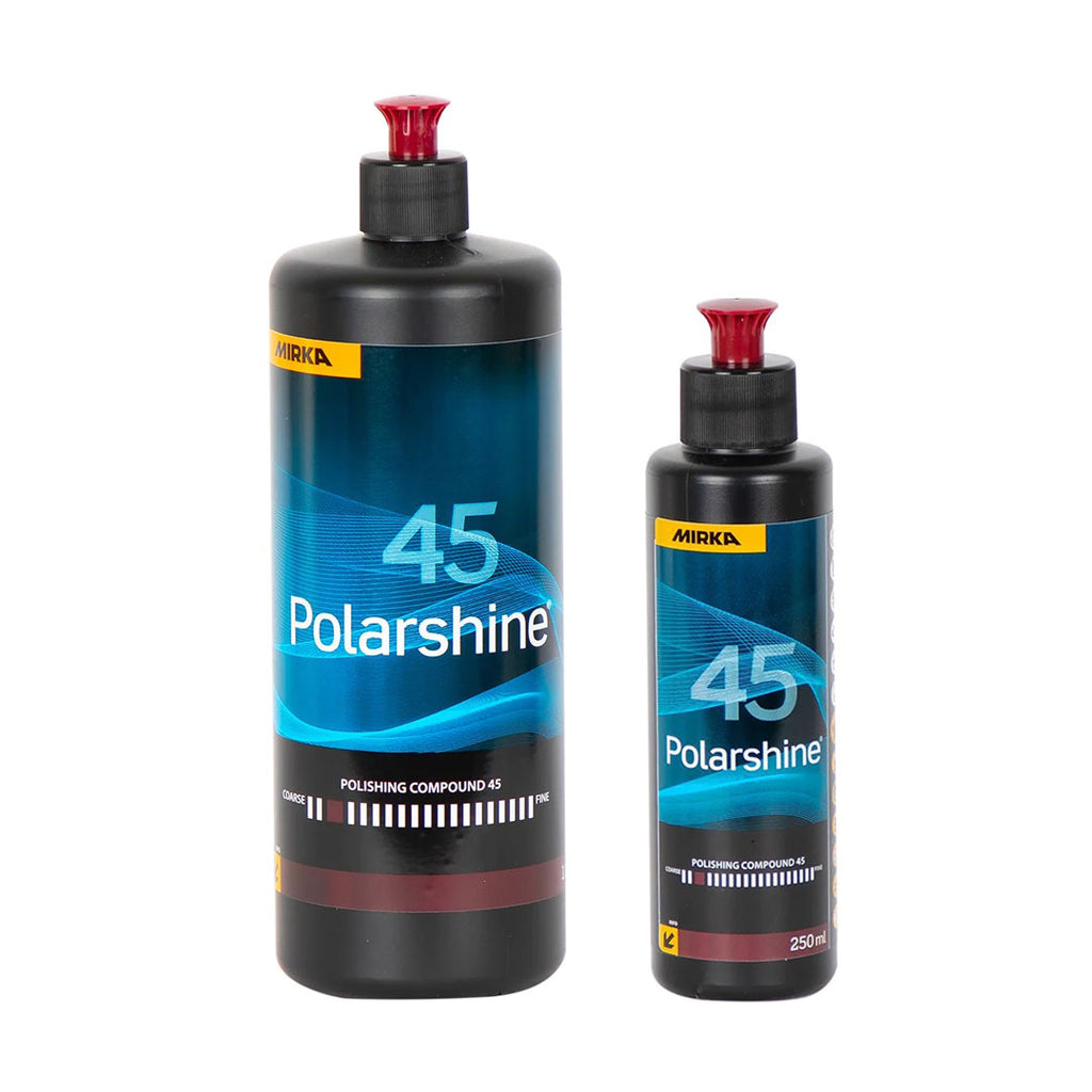 Mirka Polarshine 45 coarse-cutting compound for marine gelcoat restoration