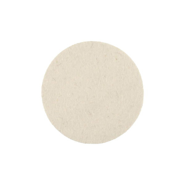 Mirka 77mm white felt polishing pad for professional glass restoration