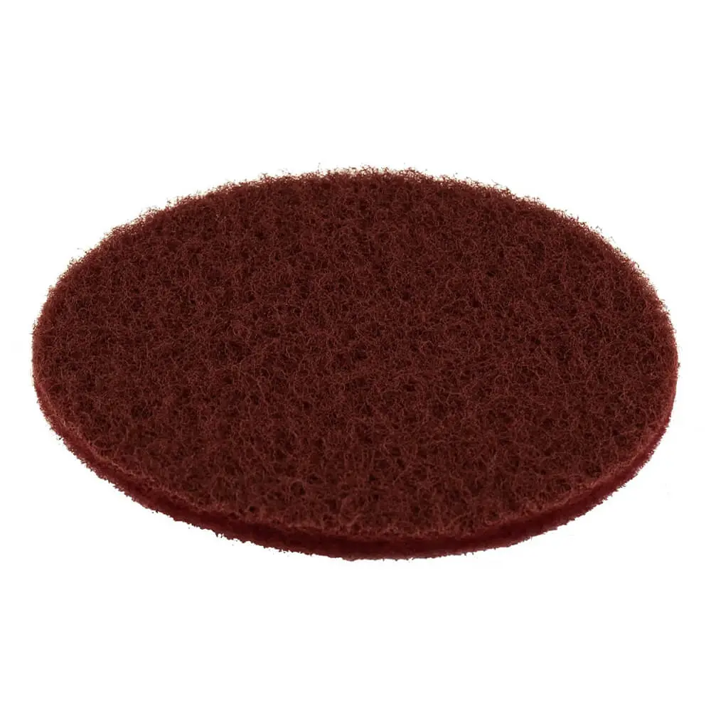 Red Very Fine 360 grit Mirka Mirlon disc for paint removal and repair prep