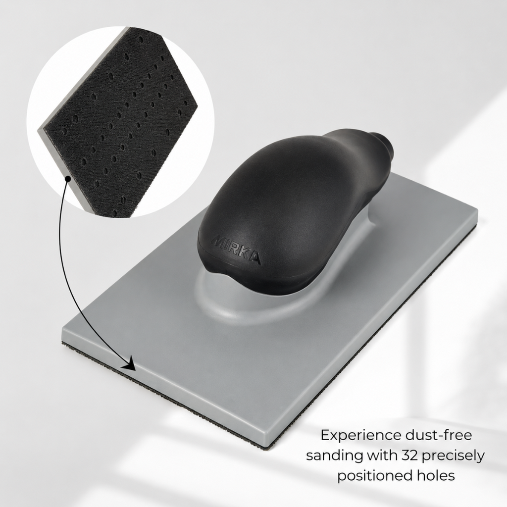 Mirka Hand Sanding Blocks – Grip Dust Extraction Sanding Blocks