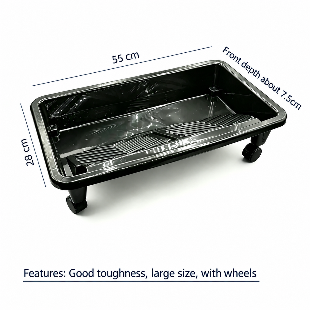 PaintAccess Heavy Duty 550mm Roller Paint Tray with Wheels Deep Well