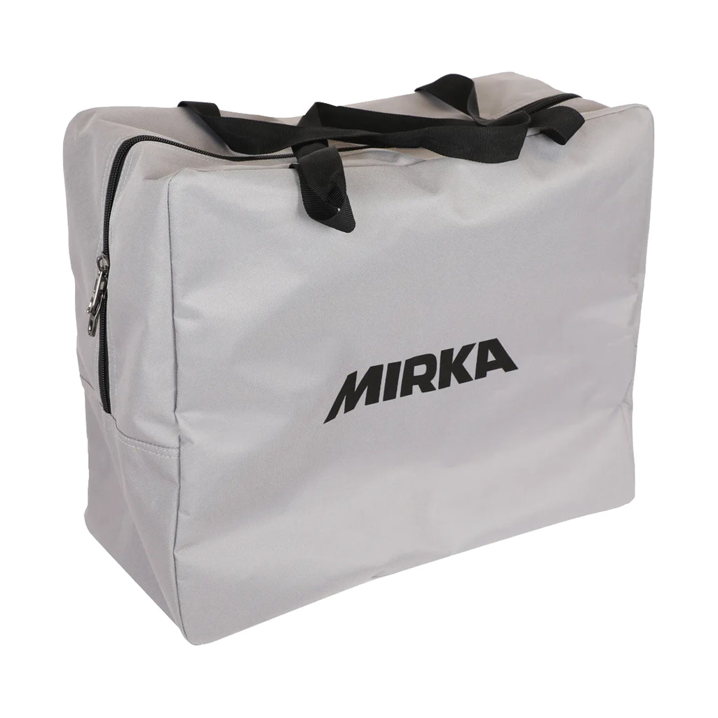 Grey Mirka carry bag with sturdy handles for transporting hoses and tools