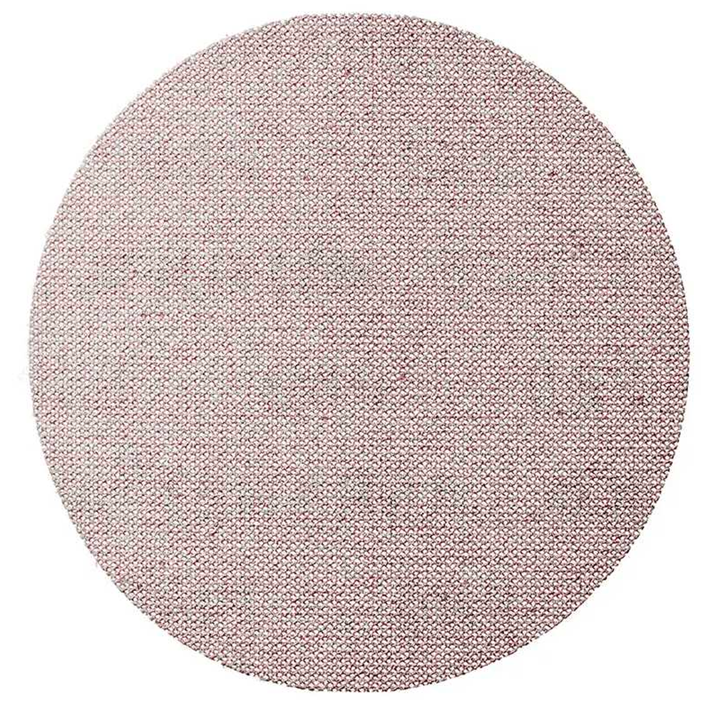 Top view of a single 150mm Mirka Abranet Ace ceramic net abrasive disc