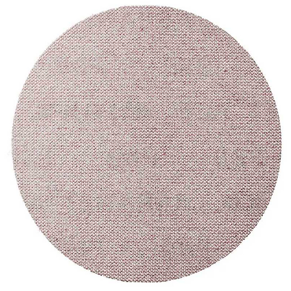 Top view of a single 150mm Mirka Abranet Ace ceramic net abrasive disc