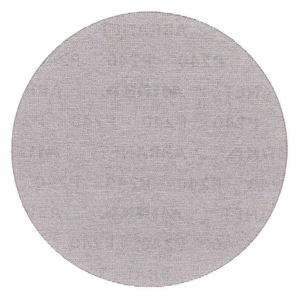 Detailed view of a single 225mm Mirka Abranet mesh disc showing the dust-free net structure