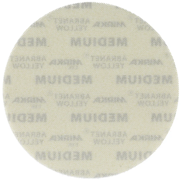 Mirka Abranet Yellow Net Abrasive Disc 225mm Grip - 20 Pack