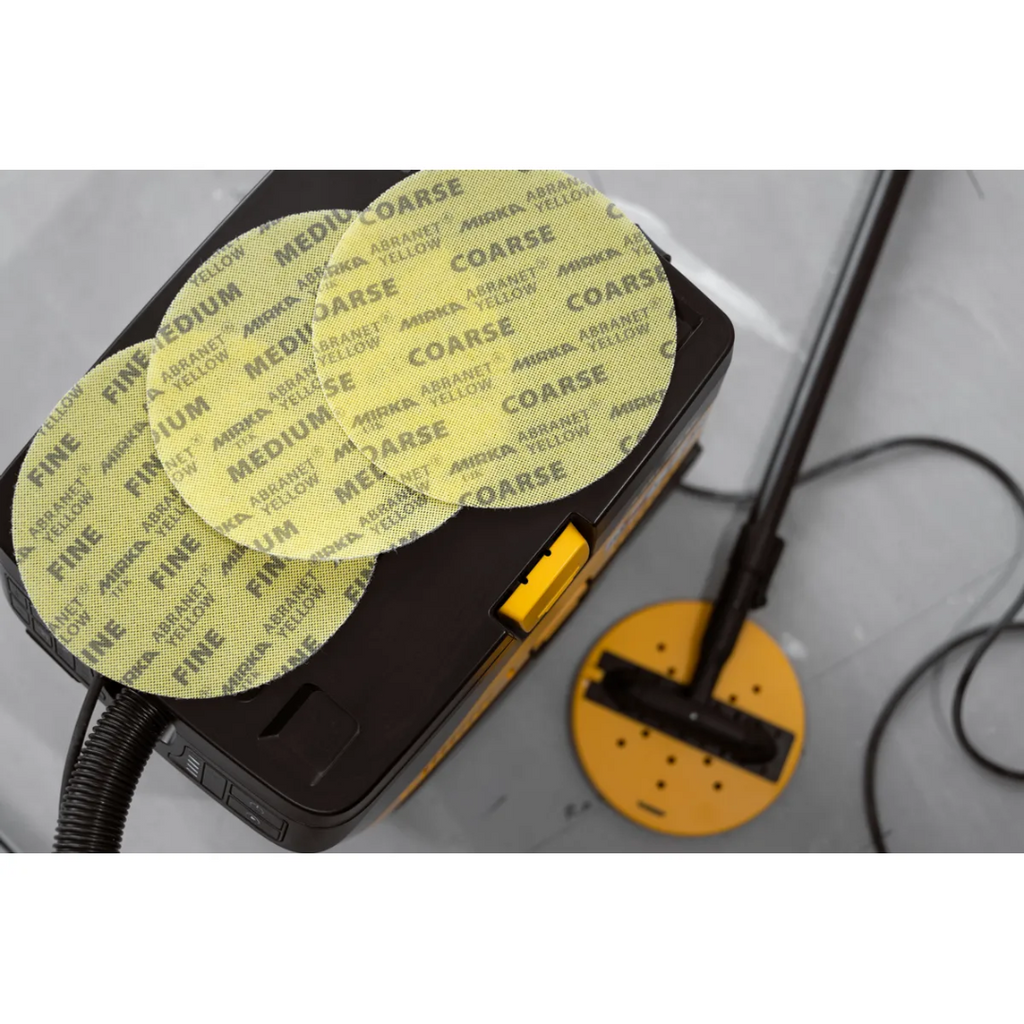 Mirka Abranet Yellow Net Abrasive Disc 225mm Grip - 20 Pack