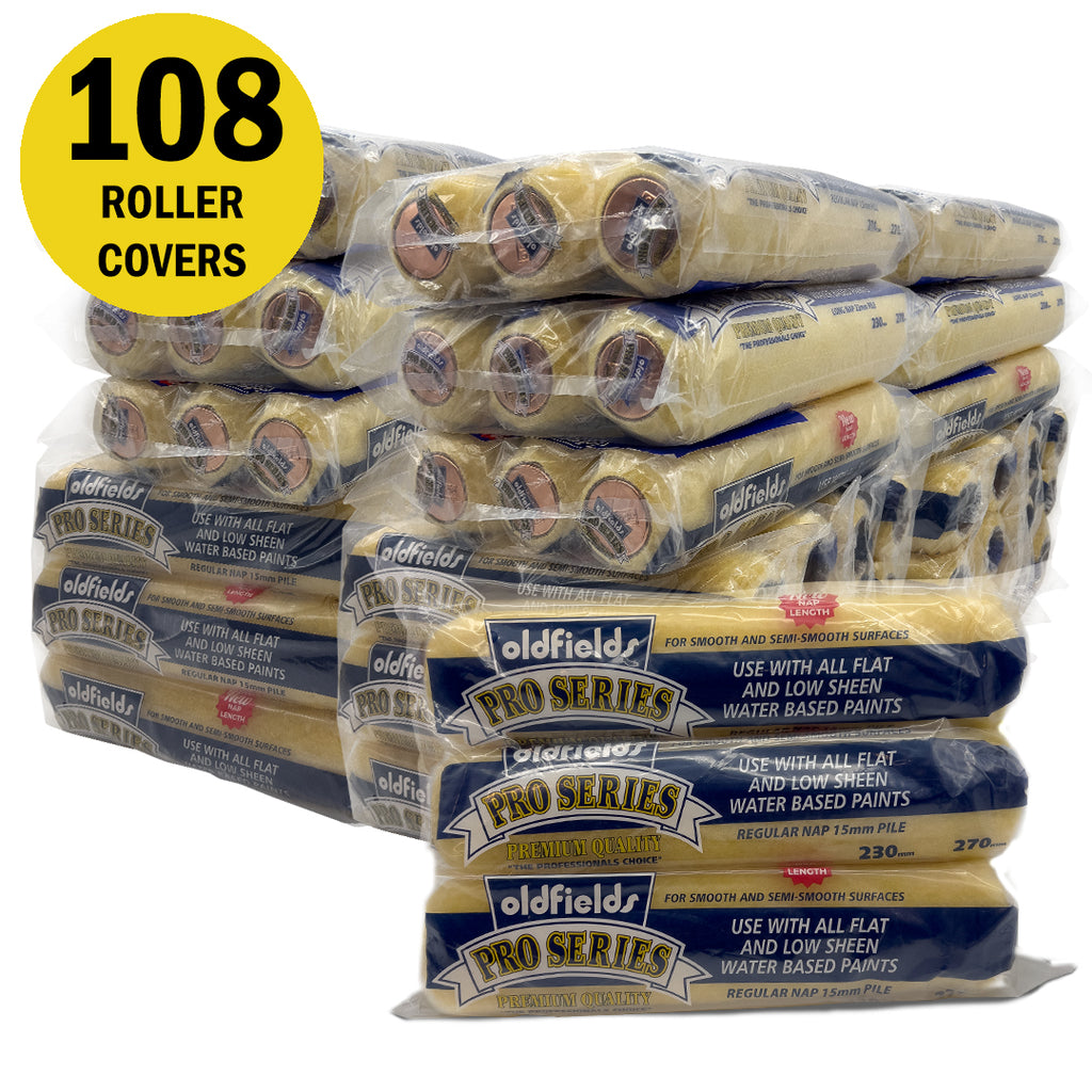 Oldfields Pro Series 270mm Roller Covers (36 x 3-Pack Bulk)