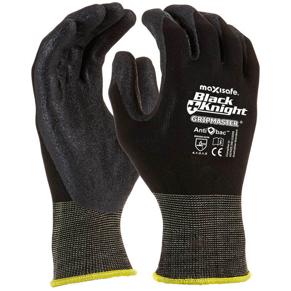 Maxisafe Black Knight Gripmaster Coated Glove
