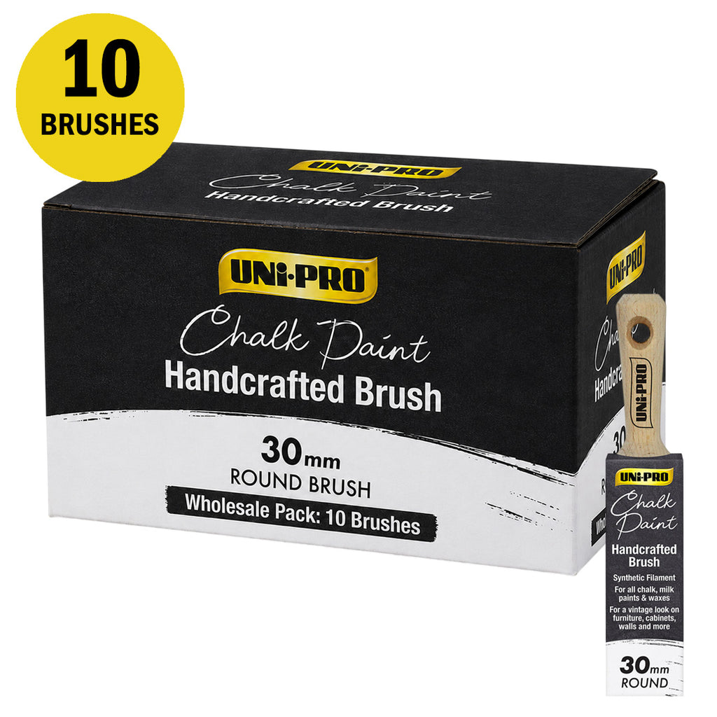 Uni-Pro Chalk Paint Brush Range - Box of 10