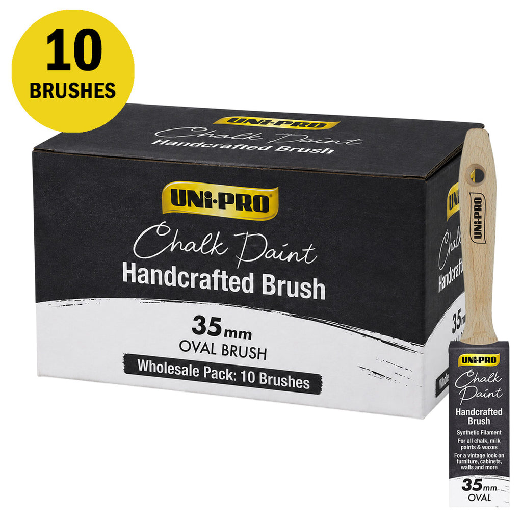 Uni-Pro Chalk Paint Brush Range - Box of 10