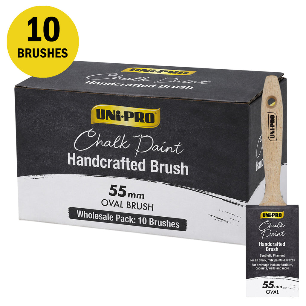 Uni-Pro Chalk Paint Brush Range - Box of 10