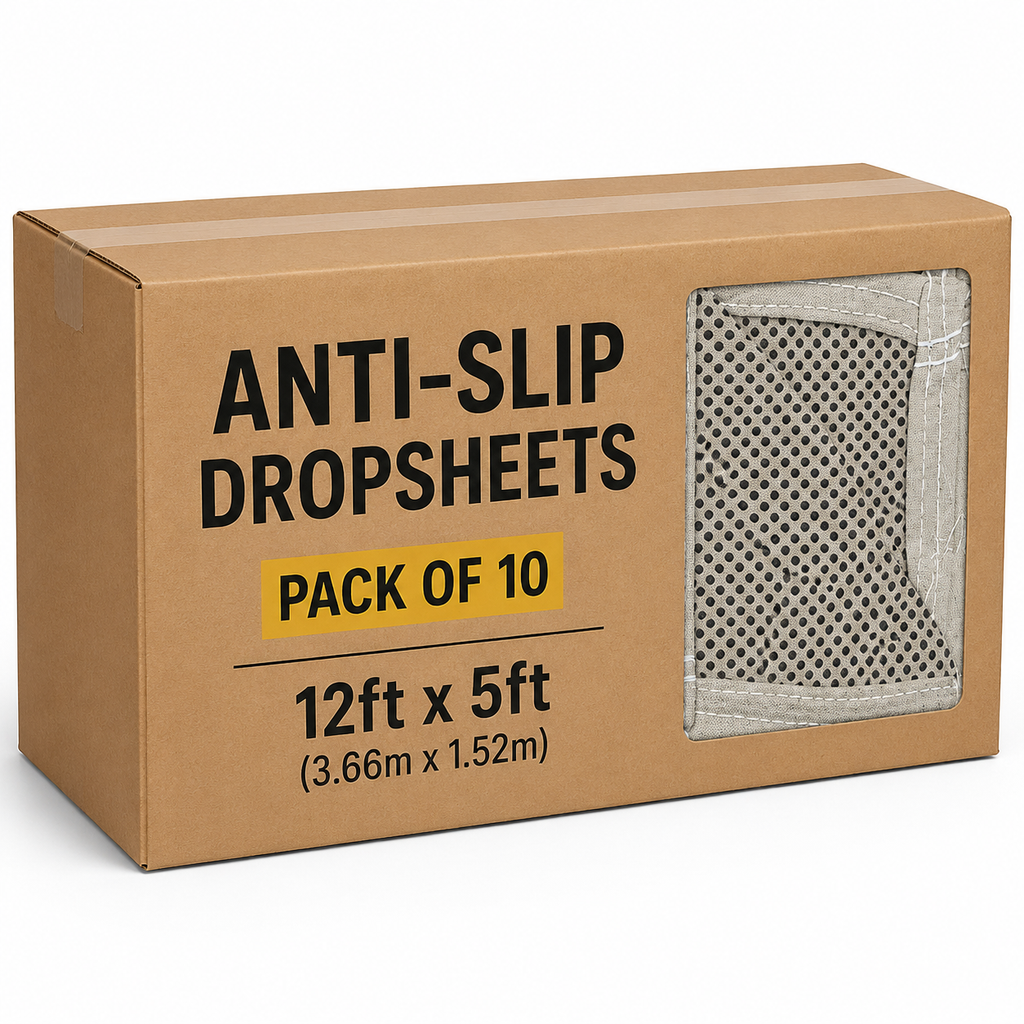 TheBest ProShield Canvas Drop Sheet – Non-Slip, Heavy-Duty Floor & Paint Protection