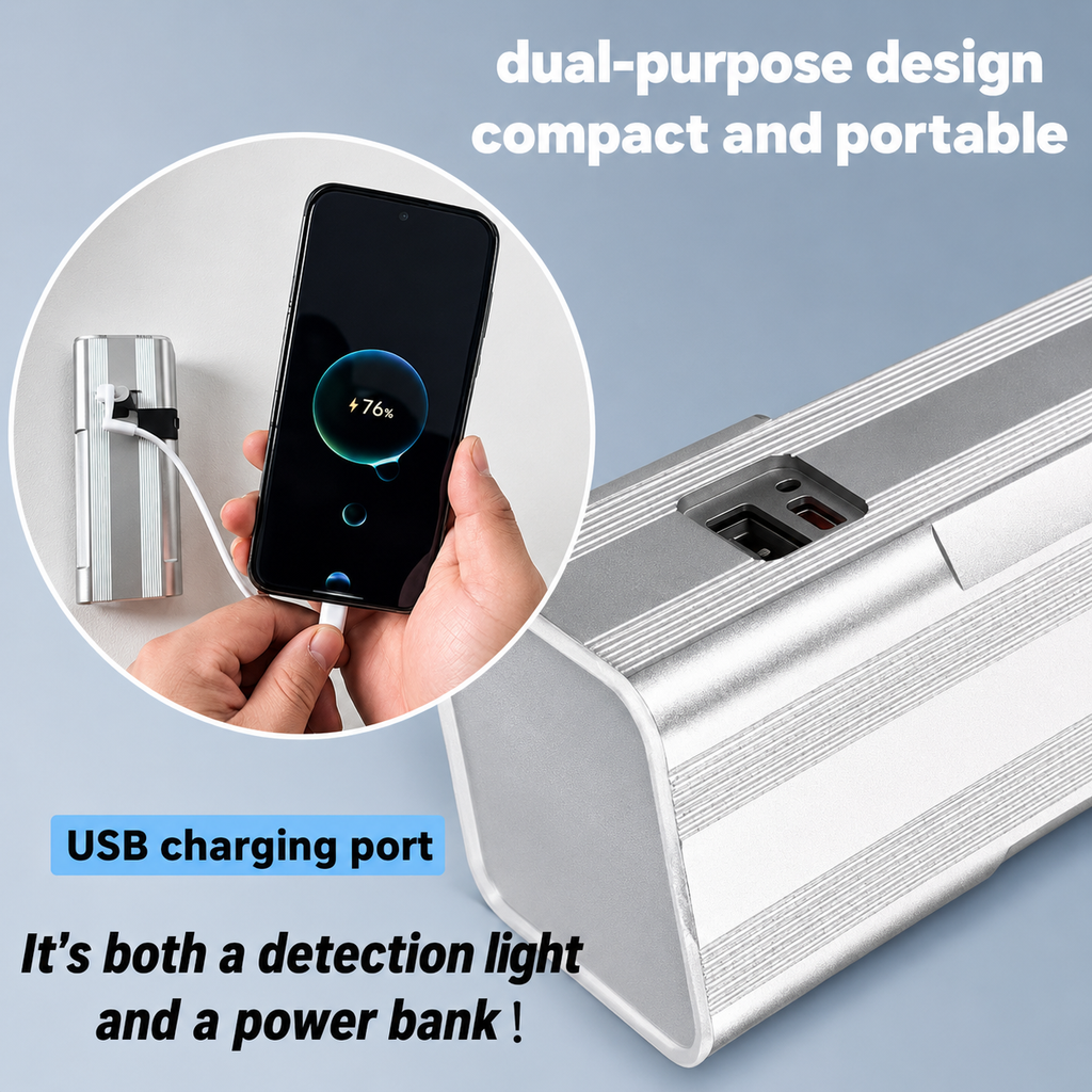 DAN’S Portable LED Inspection Light with Power Bank Function – Professional Paint & Surface Inspection Tool