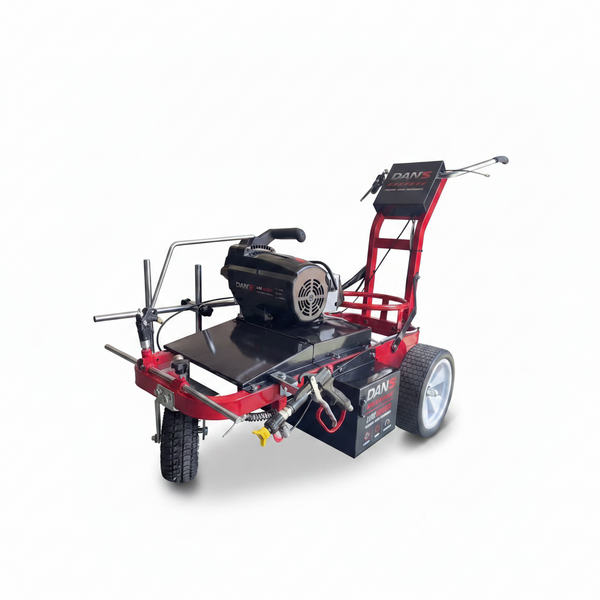 DAN'S Cordless Battery-Powered Line Marking Machine | Airless Lane Marker for Warehouse, Car Parks & Sports Courts