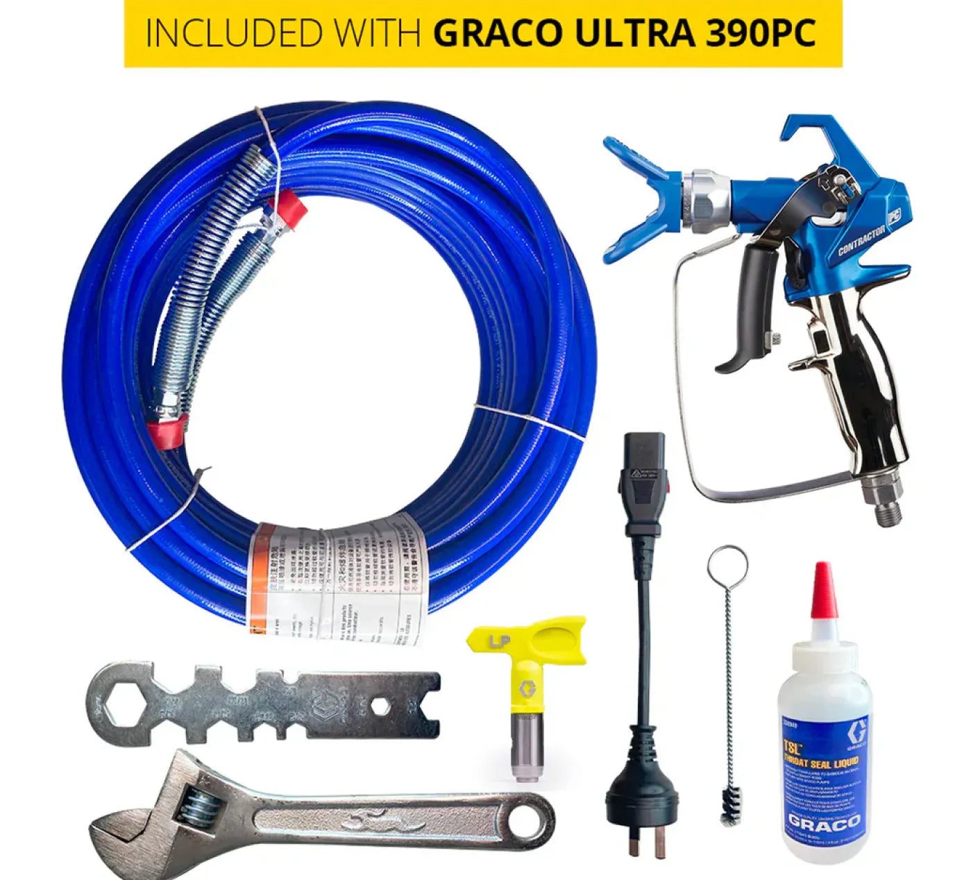 Graco Ultra 390 PC Electric Airless Paint Sprayer Stand Unit