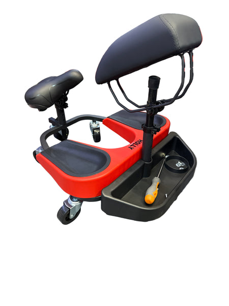 Professional Rolling Work Seat with Backrest – Ideal for Painters, Tilers & Carpenters