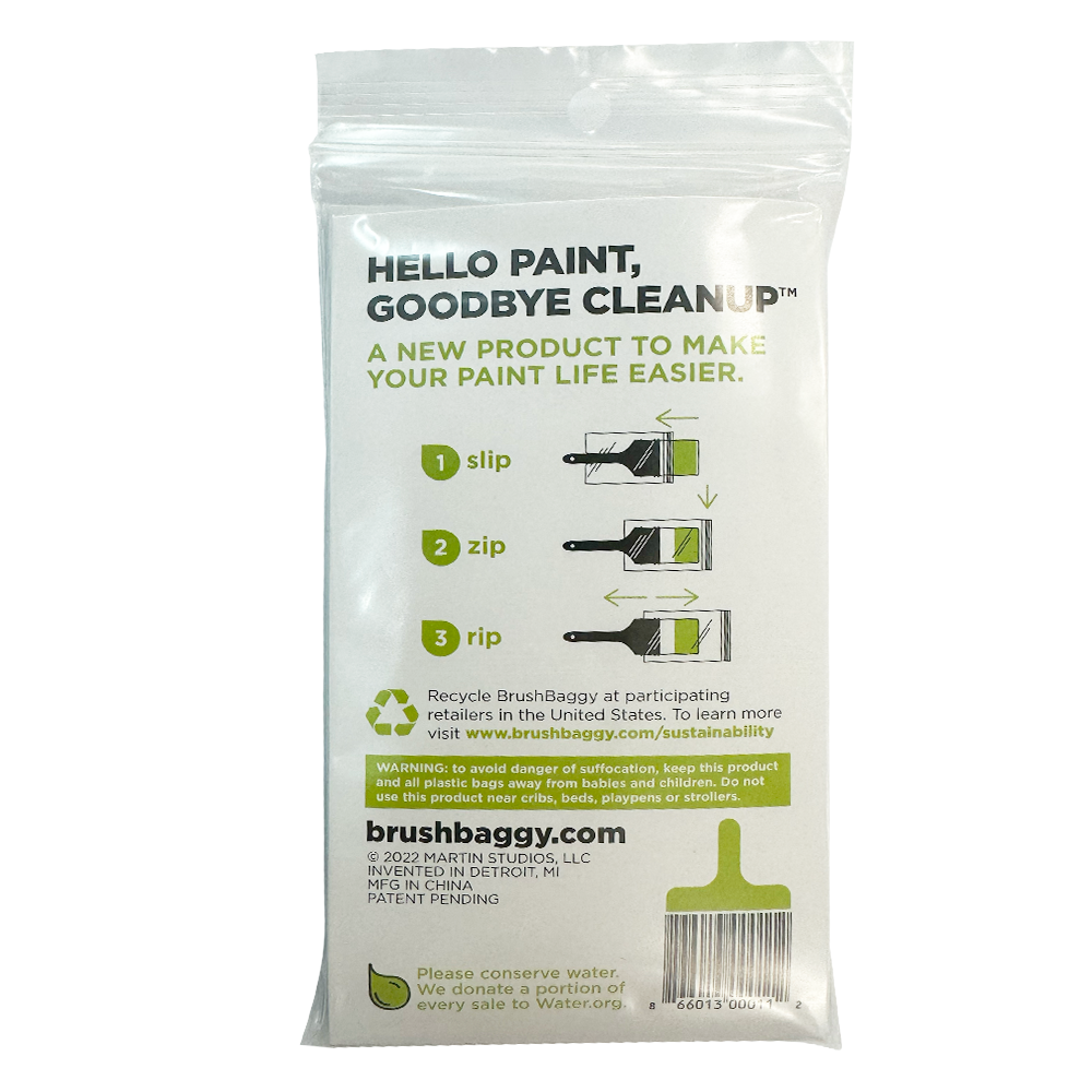 Earl’s Brush Baggy 75mm 100mm Paint Brush Cover 25 pk BBM202
