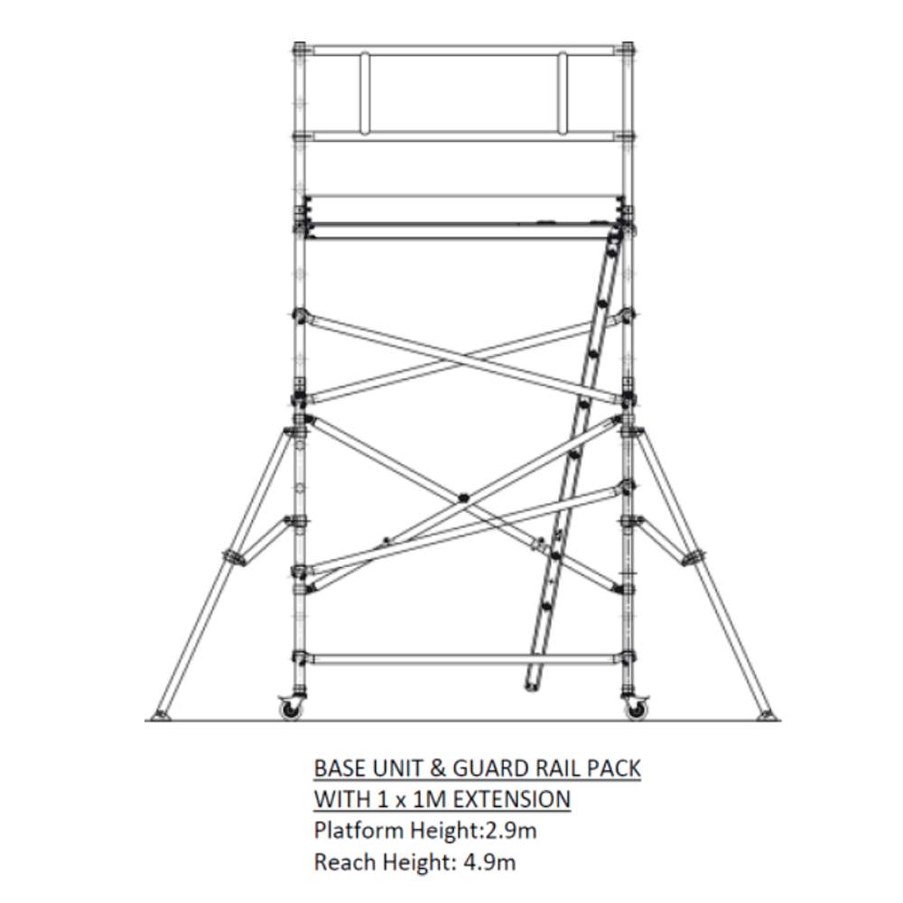 Oldfields Standard Scaffold Extension Pack B 2.9m