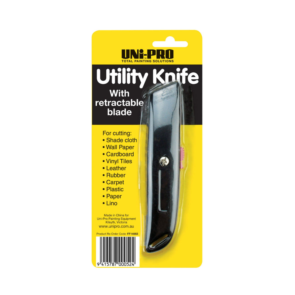 Uni-Pro Utility Knife with Retractable Blade - Box of 12