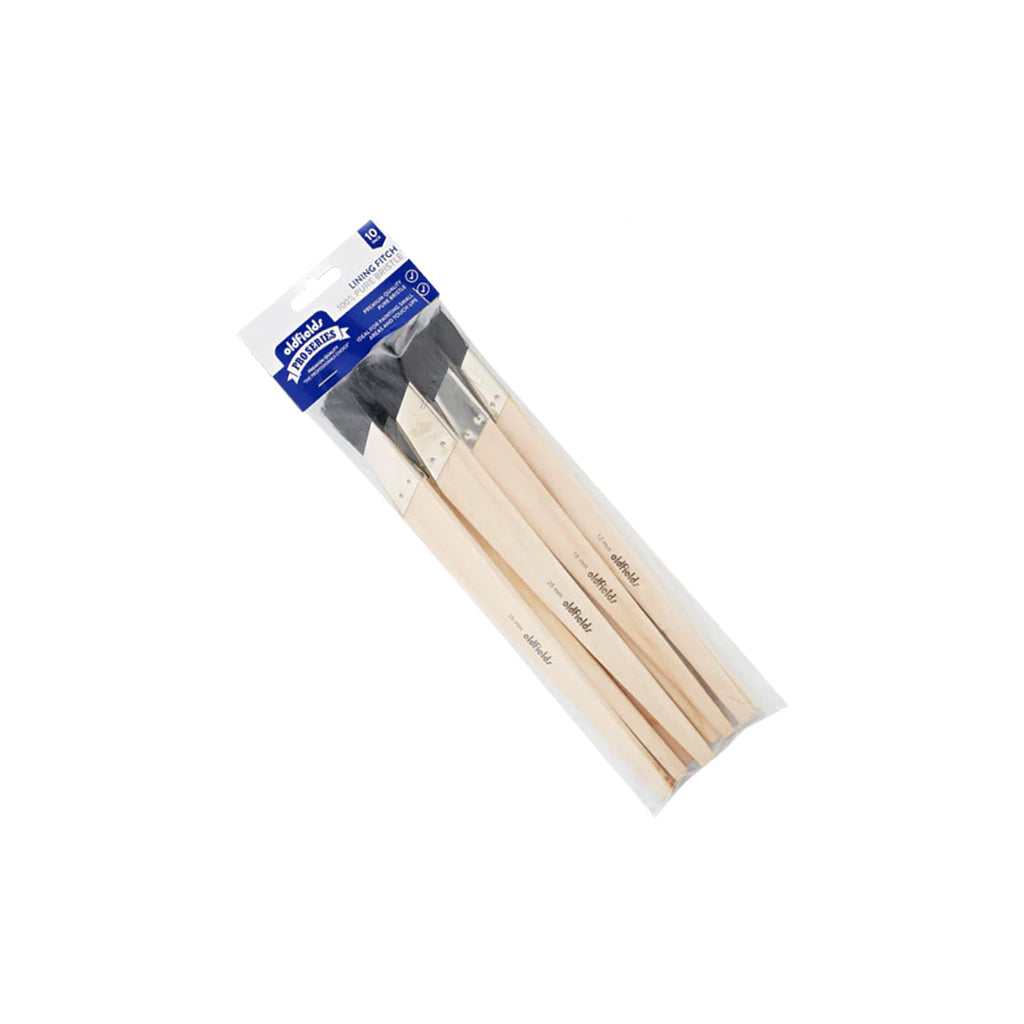 Oldfields Lining Fitches with Natural Bristle Filament - Pack of 10