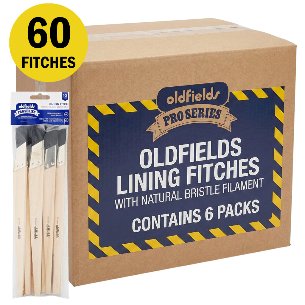 Oldfields Lining Fitches with Natural Bristle Filament - Pack of 10
