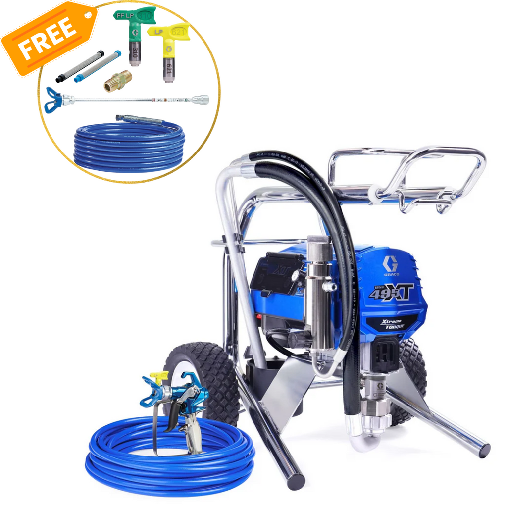 Graco Ultra 495 XT Electric Airless Sprayer Lo-Boy 19D534 + FREE ACCESSORIES