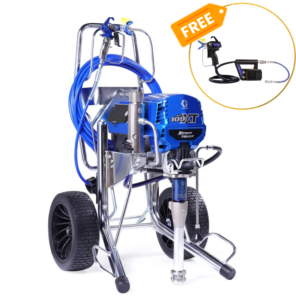 Graco Ultra 1095 XT ProContractor Series Electric Airless Sprayer Hi-Boy 19F721 + FREE 18H311 PowerShot XT