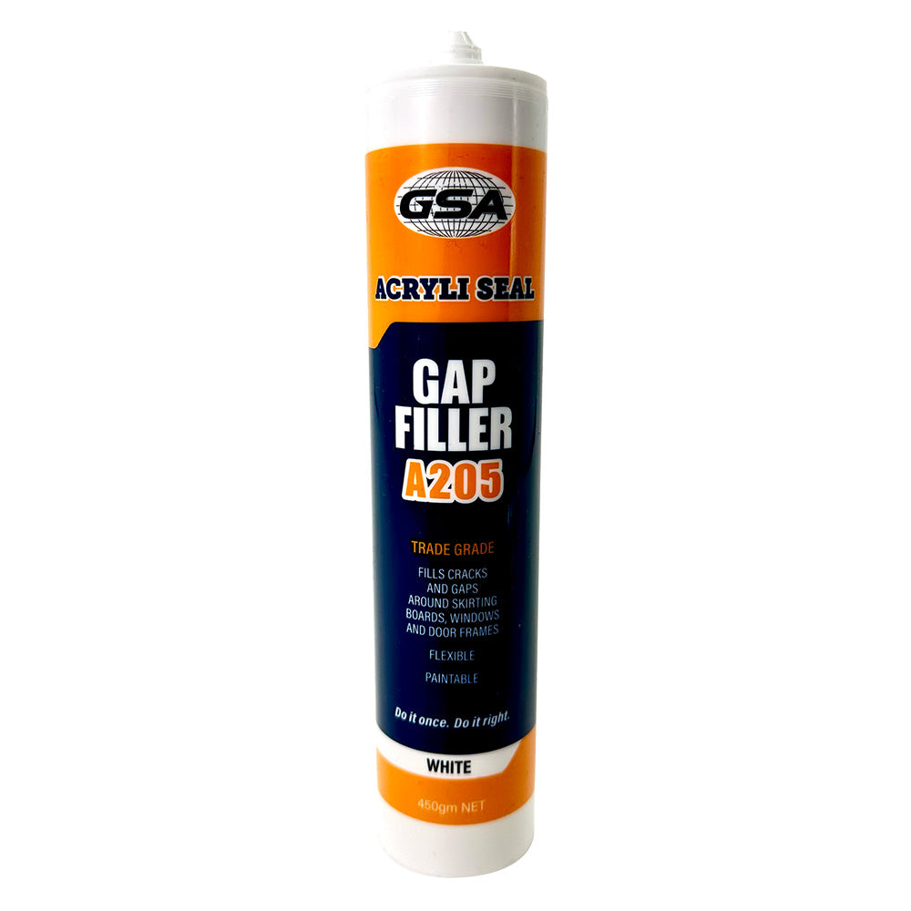 GSA Acrylic Sealant Gap Filler 450g single White