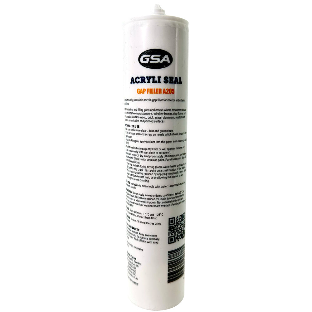 GSA Acrylic Sealant Gap Filler 450g single White