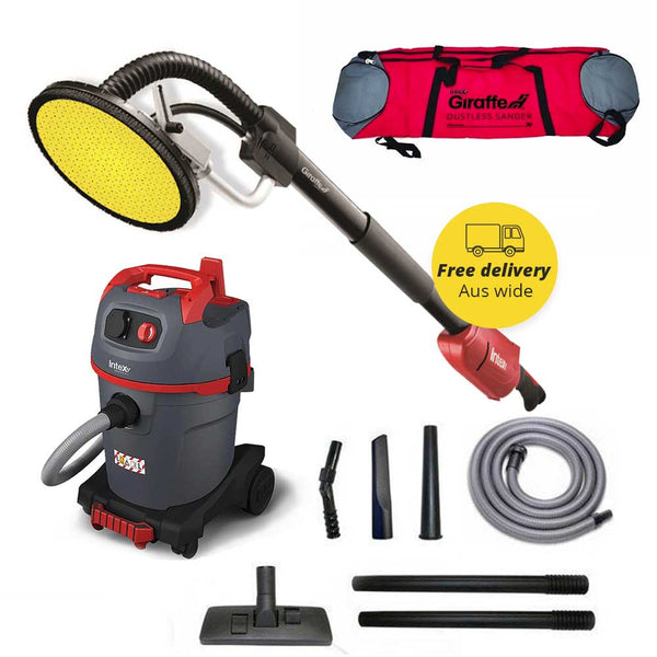 GIRAFFE Dustless Electric Sander + STARMIX Vacuum + Vac Accessories Package