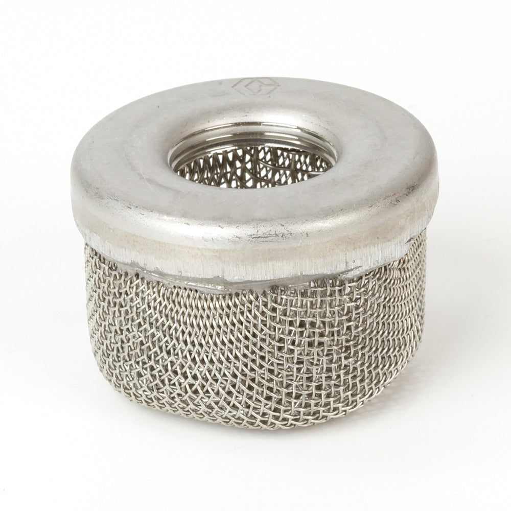 Graco Heavy-Duty 1-Inch Pump Inlet Strainer — Stainless Steel Cap, Single Screen (189920)