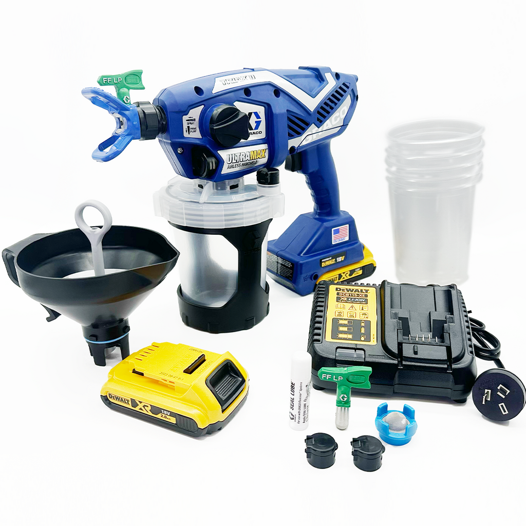 Graco Ultra MAX Cordless Airless Handheld Sprayer with DeWalt Battery  Water and Oil Based Paints (17N225)
