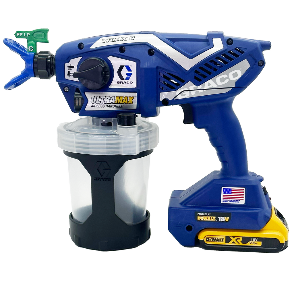 Graco Ultra MAX Cordless Airless Handheld Sprayer with DeWalt Battery - Great for Water and Oil Based Paints (17N225)