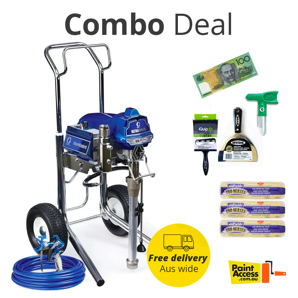 Graco Ultra Max II 650 PC Pro Hi-Boy Airless Sprayer (19Y424) - Combo Deal