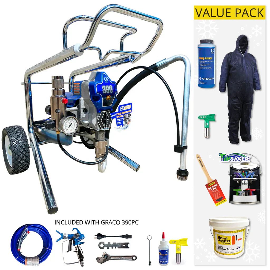 Graco Ultra 390PC Pro Electric Airless Sprayer Range + Value Pack