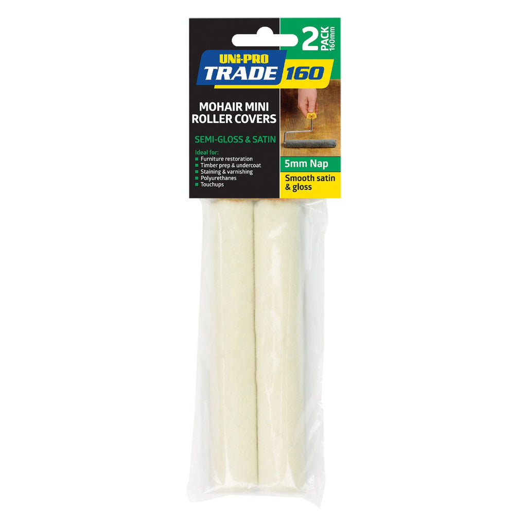 Uni-Pro Trade 160mm Mohair Covers 2 Pack 5mm Nap - Box of 6