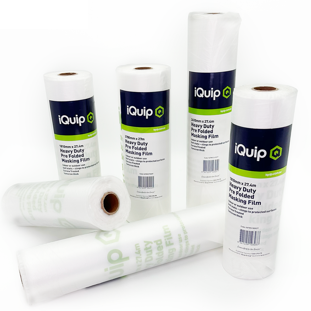 iQuip Prefolded Plastic Masking Film Roll