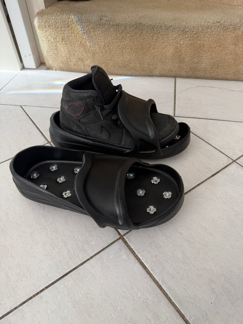 PaintAccess Spike Shoes for Epoxy Flooring – Professional Floor Coating Spiked Sandals
