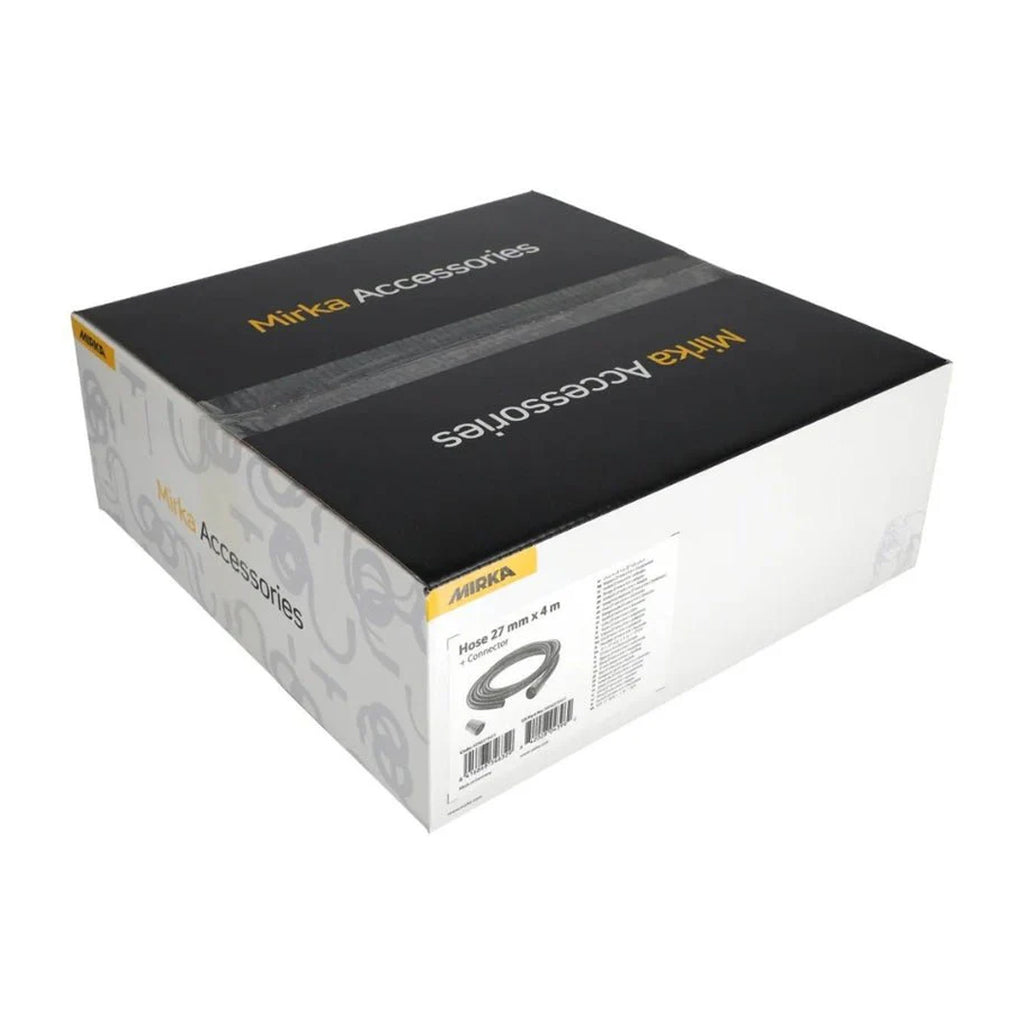 Retail box for Mirka 27mm x 4m anti-static hose and connector for site use
