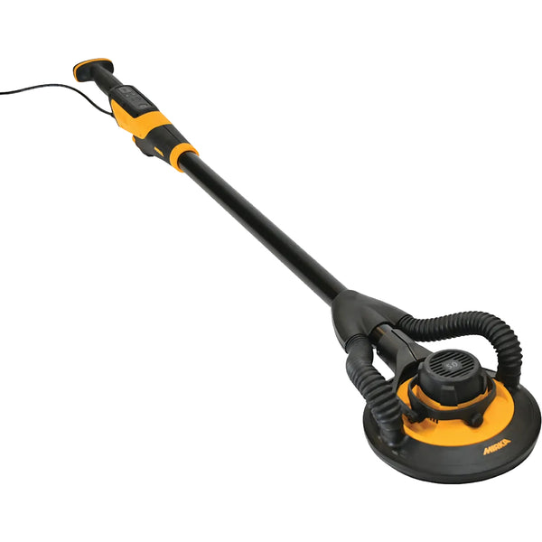 Lightweight 3.5kg Mirka LEROS long-reach sander with ergonomic grip for professional tradies