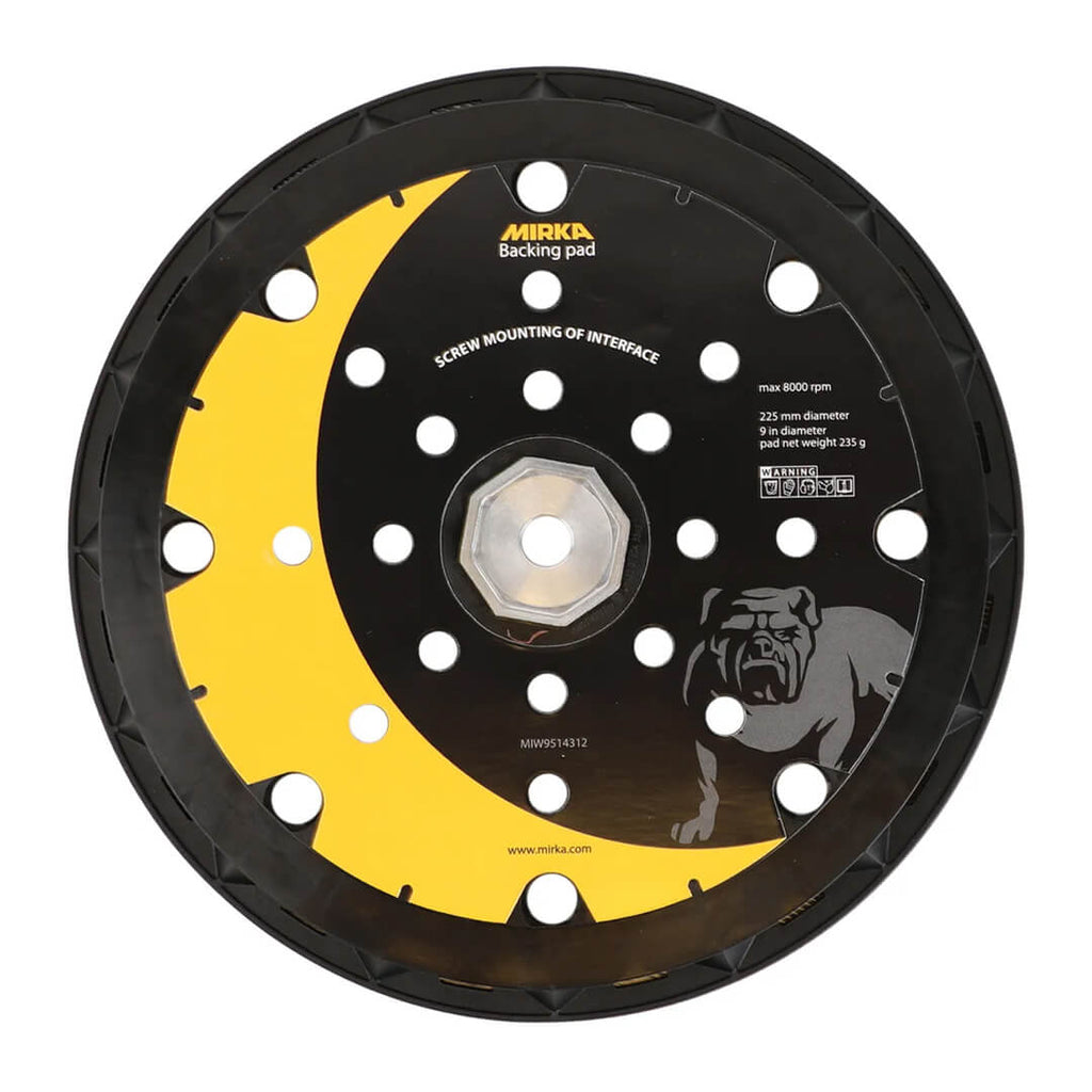 Mirka LEROS Backing Pad 225mm 25H Grip LEROS plus 8 screws