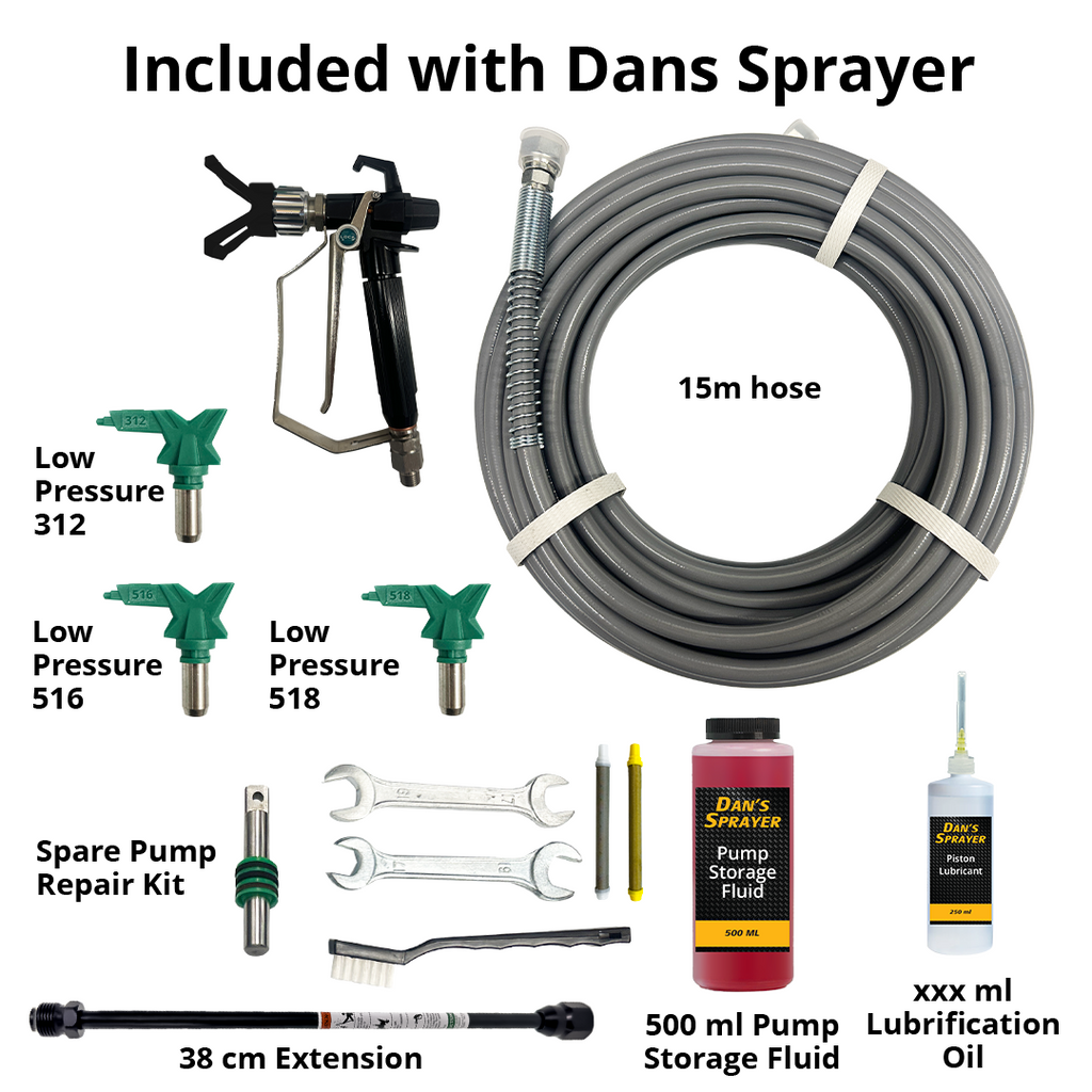 Dan's Sprayer & Paint DIY Kit for a 2-Bedroom Apartment (70 m²)