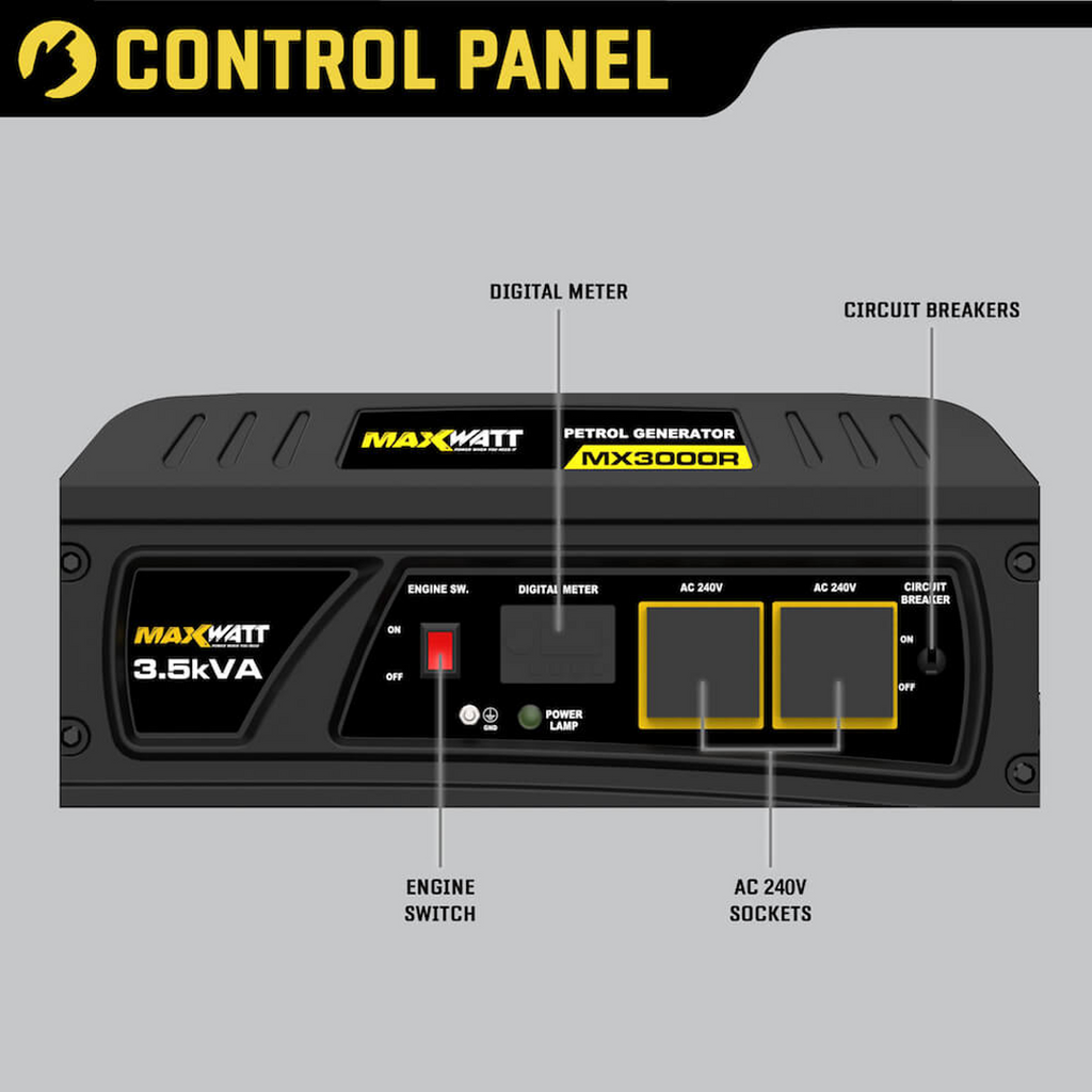 MaxWatt Recoil Start 35kva Petrol Generator