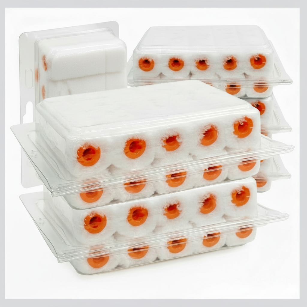 Mini-Microfibre 100mm Rollers 10mm Nap - 6/24/48 packs of 10 rollers - Best Price in Australia