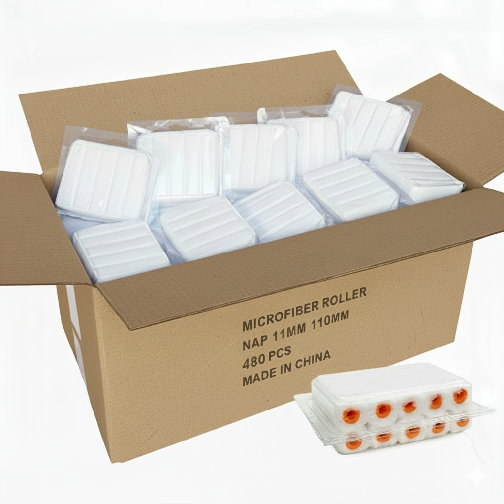 Mini-Microfibre 100mm Rollers 10mm Nap - 6/24/48 packs of 10 rollers - Best Price in Australia