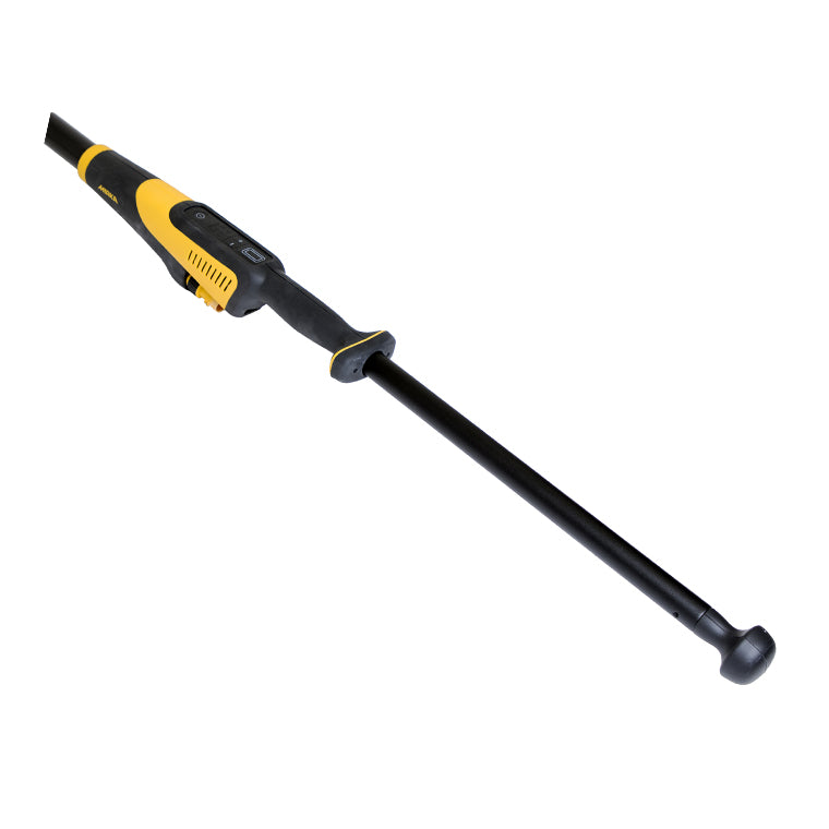 Mirka LEROS wall sander with 50cm extension shaft installed for increased reach
